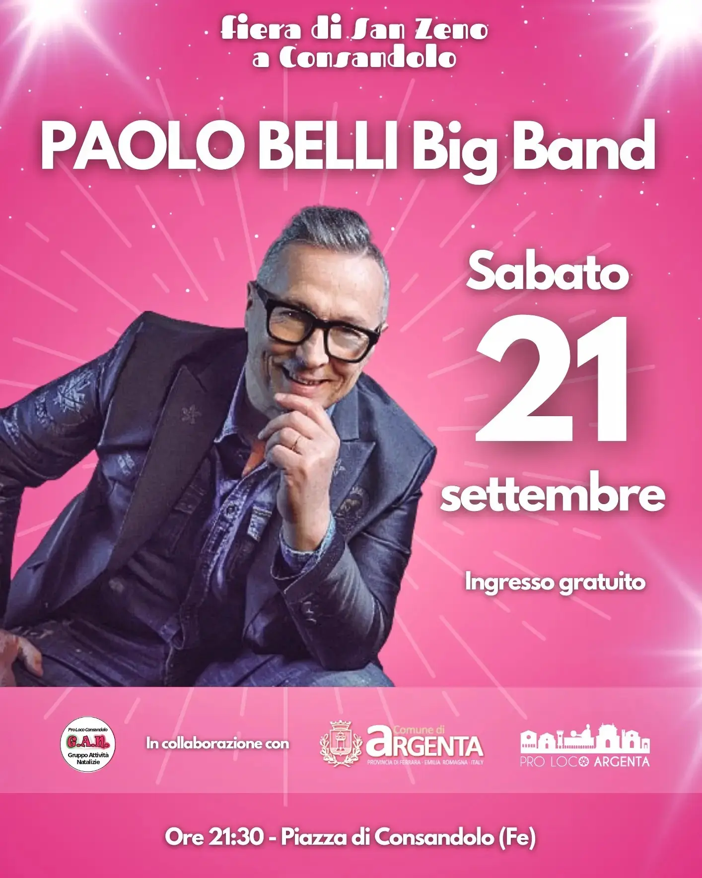 Paolo Belli e la sua Big Band alla Fiera di Consandolo 