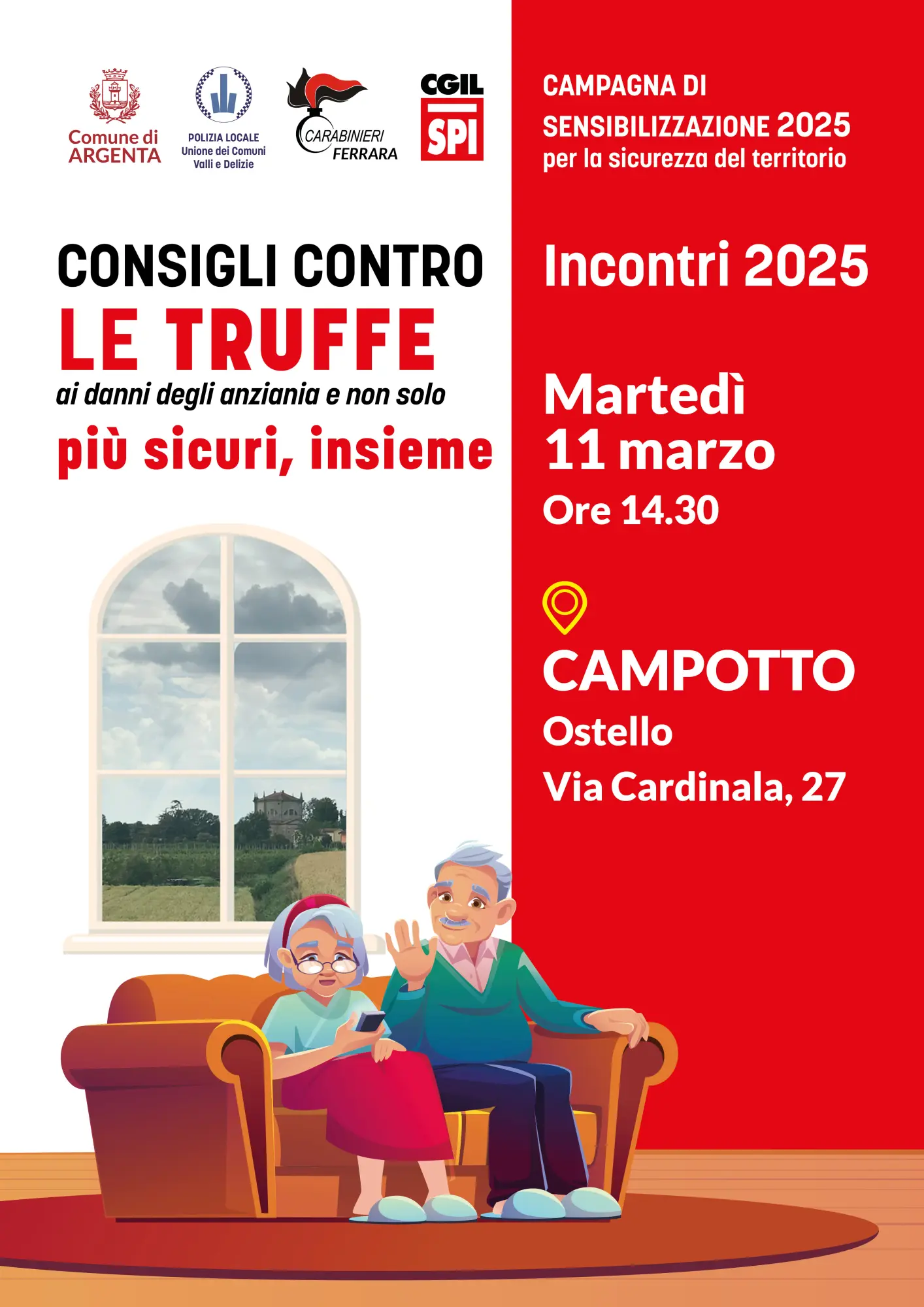 Consigli contro le truffe: più sicuri, insieme - a Campotto